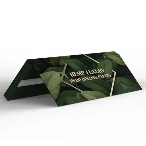 Full Custom 1 1/4 Rolling Papers – Bleached or Unbleached | Hemp, Rice, or Wood Pulp Fully custom 1 1/4 rolling papers with branded booklet and display box, available in bleached or unbleached hemp, rice, or wood pulp