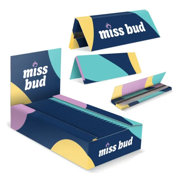 Full Custom 1 1/4 Rolling Papers – Bleached or Unbleached | Hemp, Rice, or Wood Pulp Fully custom 1 1/4 rolling papers with branded booklet and display box, available in bleached or unbleached hemp, rice, or wood pulp