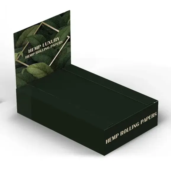 Full Custom 1 1/4 Rolling Papers – Bleached or Unbleached | Hemp, Rice, or Wood Pulp Fully custom 1 1/4 rolling papers with branded booklet and display box, available in bleached or unbleached hemp, rice, or wood pulp