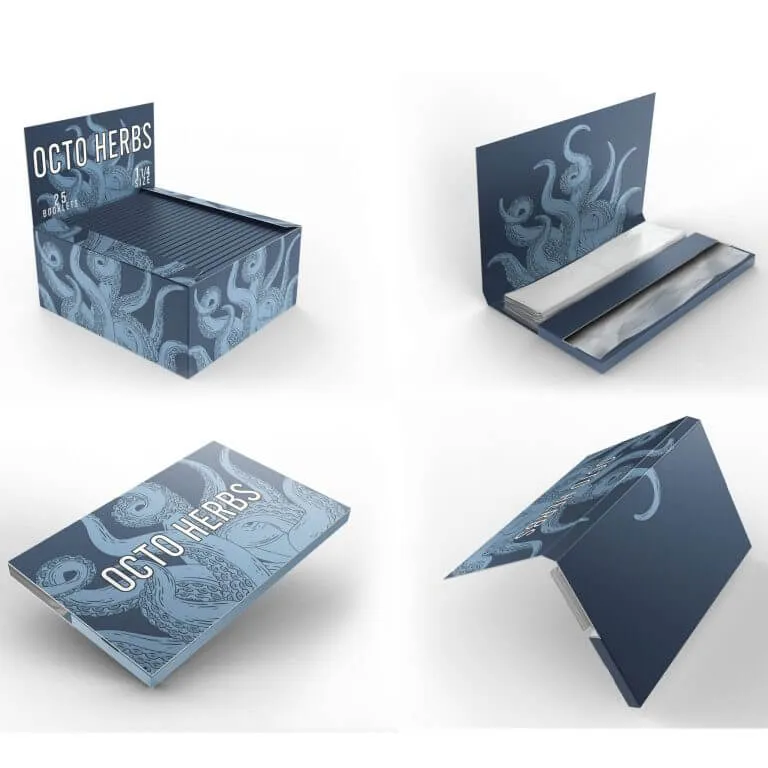 Full Custom 1 1/4 Rolling Papers with Tips – Hemp, Rice, or Wood Pulp Full custom 1 1/4 rolling papers with built-in tips and branded box, available in bleached or unbleached hemp, rice, or wood pulp.