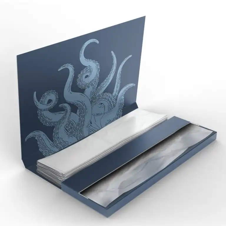 Full Custom 1 1/4 Rolling Papers with Tips – Hemp, Rice, or Wood Pulp Full custom 1 1/4 rolling papers with built-in tips and branded box, available in bleached or unbleached hemp, rice, or wood pulp