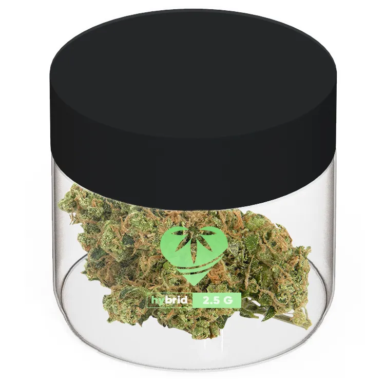 Custom Clear Glass 2 Oz Jars Direct Print Custom 2 oz clear glass jar with black lid, direct print