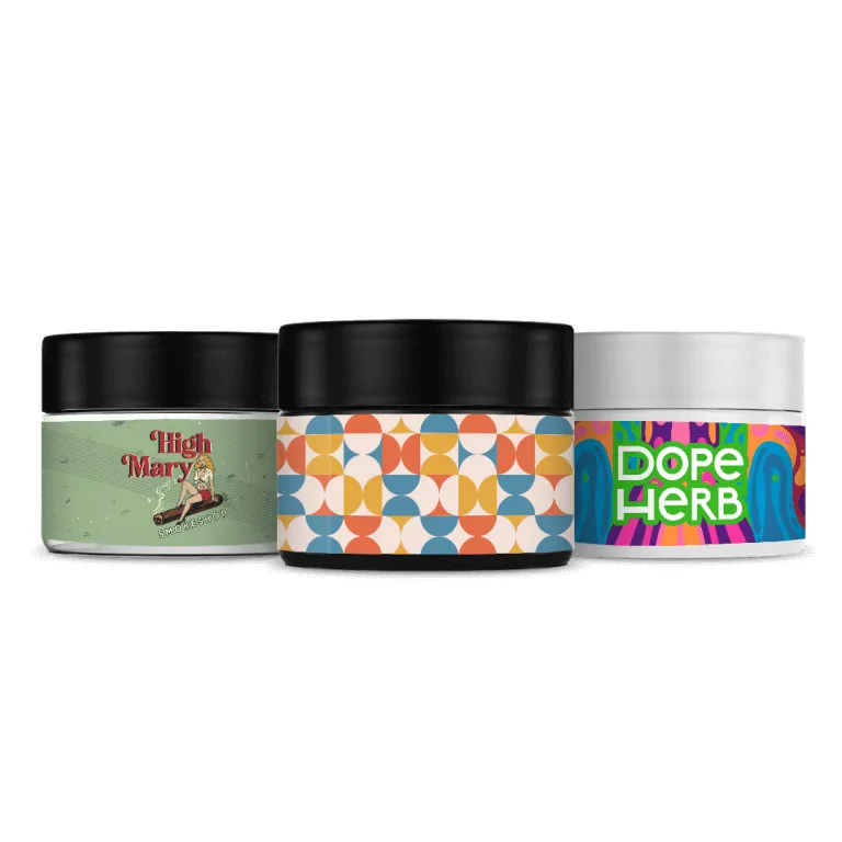 Custom Branded Glass Jars 2oz Custom branded 2 oz glass jars