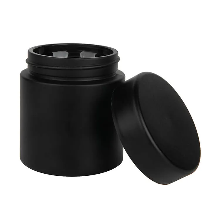 Black Glass 3 Oz Jars 3 oz jars black glass