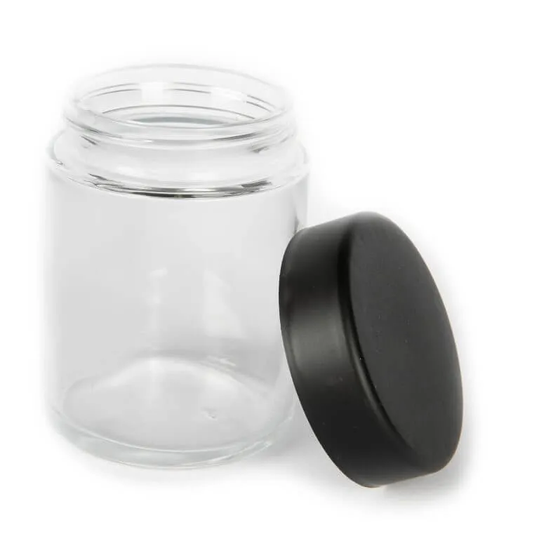 Custom 4 Oz Jar Direct Print Clear Glass Custom clear glass 4 oz jar with direct print
