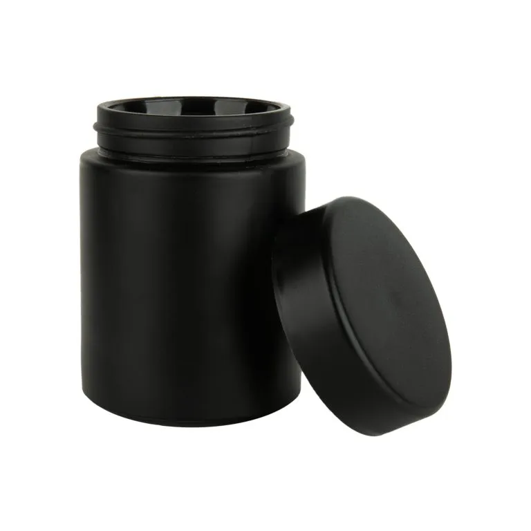 Custom 4 Oz Jar Direct Print Black Glass Custom black glass 4 oz jar with direct print