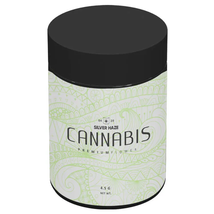 Custom 4 Oz Jar Clear Glass With Label Print Ad Black Lid Custom Clear Glass 4 oz jar with label print and black lid