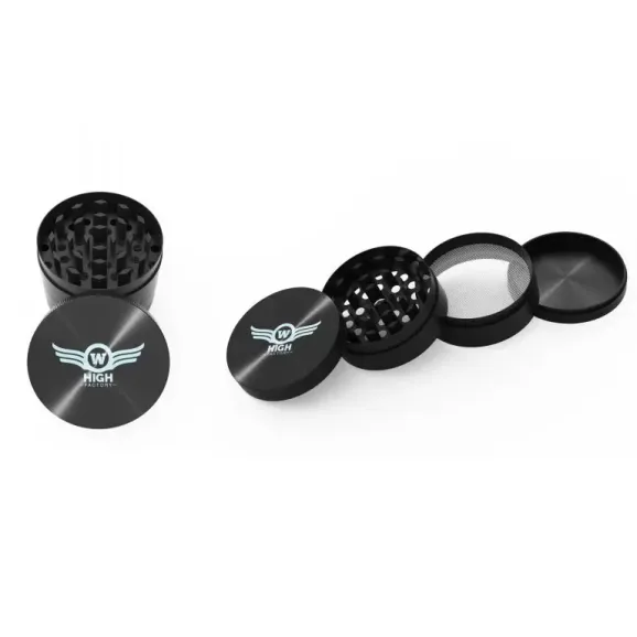 63mm Metal Grinder – Customizable 4-Piece Herb Grinder 63mm 4-piece metal cannabis grinder with custom logo printing