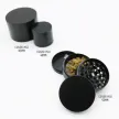 63mm Metal Grinder – Customizable 4-Piece Herb Grinder 63mm 4-piece metal cannabis grinder with custom logo printing