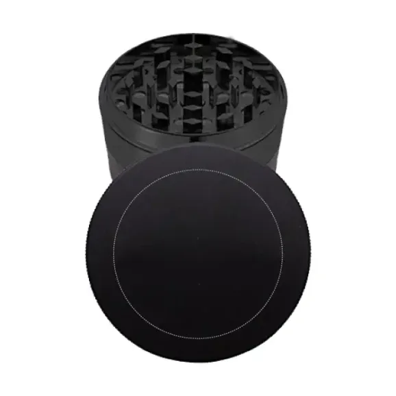 63mm Metal Grinder – Customizable 4-Piece Herb Grinder 63mm 4-piece metal cannabis grinder with custom logo printing