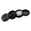 63mm Metal Grinder – Customizable 4-Piece Herb Grinder 63mm 4-piece metal cannabis grinder with custom logo printing