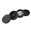 63mm Metal Grinder – Customizable 4-Piece Herb Grinder 63mm 4-piece metal cannabis grinder with custom logo printing