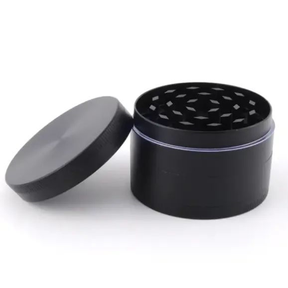 63mm Metal Grinder – Customizable 4-Piece Herb Grinder 63mm 4-piece metal cannabis grinder with custom logo printing