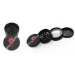 63mm Metal Grinder – Customizable 4-Piece Herb Grinder custom metal grinder with custom logo printing 63mm 4-piece