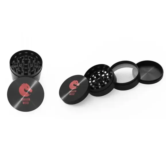 63mm Metal Grinder – Customizable 4-Piece Herb Grinder custom metal grinder with custom logo printing 63mm 4-piece