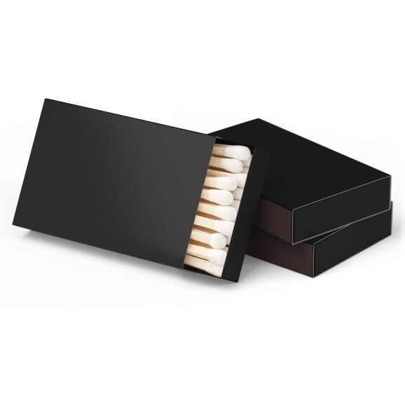 wholesale black matchboxes blank black match box