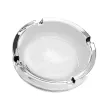 Clear Glass Ashtray Clear glass ashtray with logo