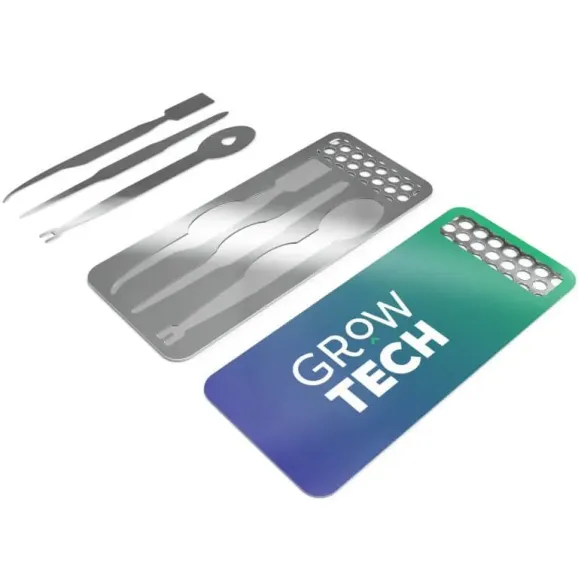 Custom Dabit Card 3 Piece Full Color Logo Print Customizable multi-tool dabit cards with different branding examples