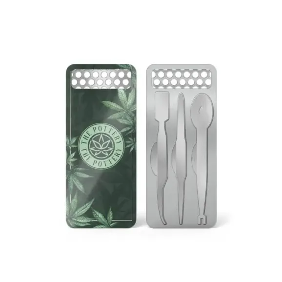Custom Dabit Card 3 Piece Logo Printed Customizable multi-tool dabit cards with full color logo print
