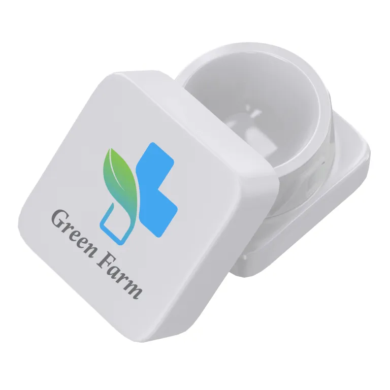 Customizable White Glass Concentrate Jar/Container custom 9ml white concentrate full color jars with logo/brand