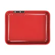 Custom LED Glow Rolling Tray – 11" x 8.5" with Multi-Color Lighting Custom 11" x 8.5" LED glow rolling red tray with full-color logo and multi-color lighting for branded smoking accessories