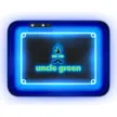 Custom LED Glow Rolling Tray – 11" x 8.5" with Multi-Color Lighting Custom 11" x 8.5" LED glow rolling tray with full-color logo and multi-color lighting for branded smoking accessories