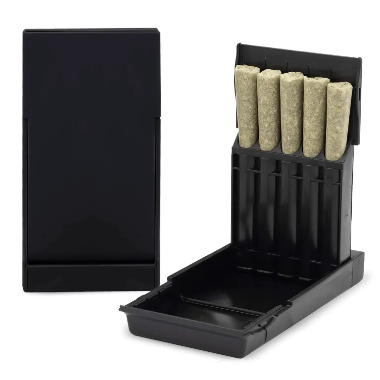 Paqcase Pre Roll Pack Black Custom black paqcase pre roll pack