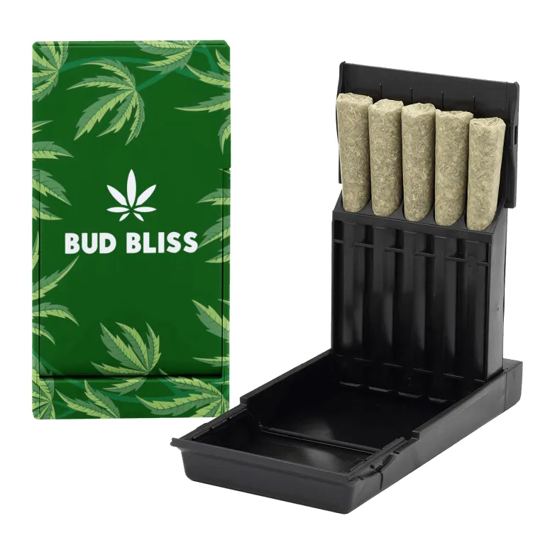 Custom Paqcase Pre Roll Pack Full Color Custom black paqcase pre roll pack full color