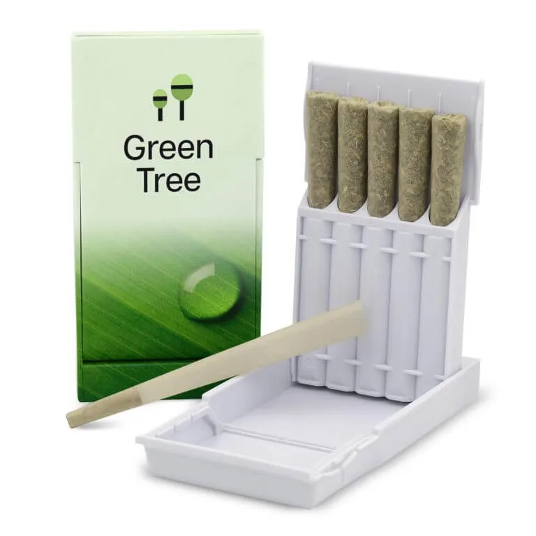 Custom Paqcase Pre Roll Pack White Custom white paqcase pre roll pack