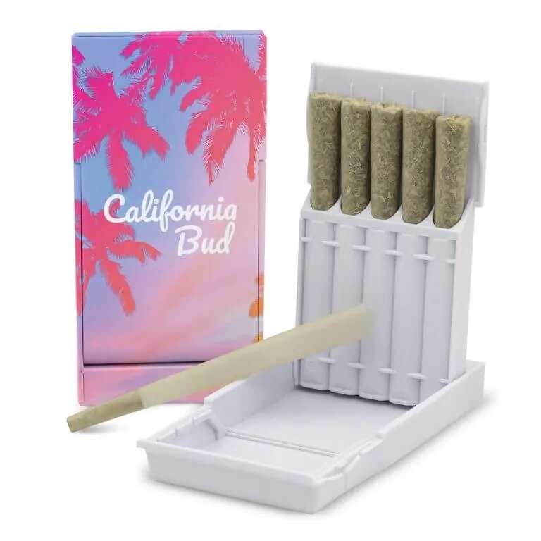 Custom White Paqcase Pre Roll Pack With Full Color Print custom pre-roll pack paqcase with full color print