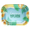 Full Custom Printed Rolling Tray – Small (7.1" x 5.5") Full custom rolling tray printed 7.1" x 5.5" small metal rolling tray with edge-to-edge logo design