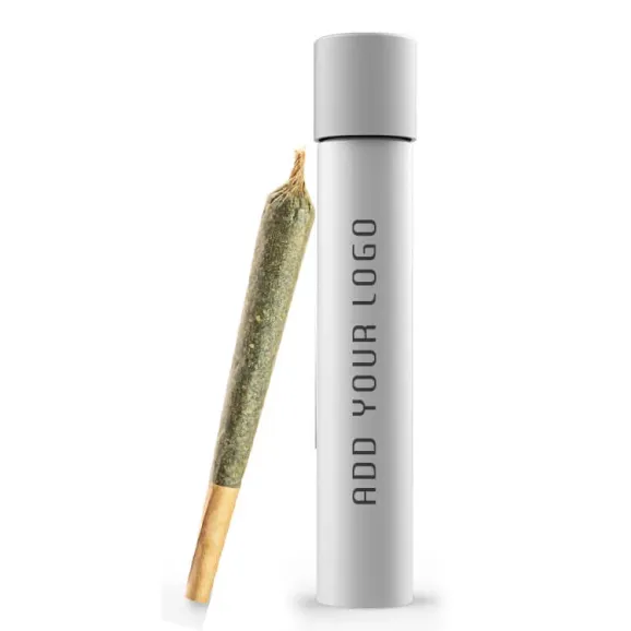 Custom Pre Roll Tube White Glass Direct Print Custom white glass pre roll tube with direct print