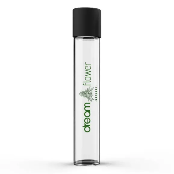 Custom Pre Roll Tube Cear Glass Direct Print Custom glass pre roll tubes, clear glass