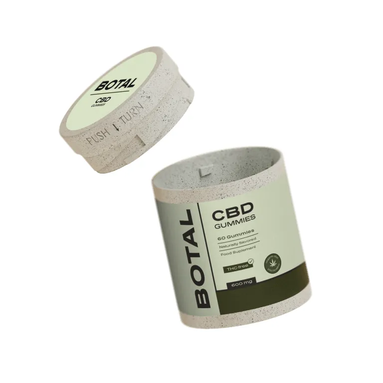4 oz hemp jars with a sticker offwhite 4 oz hemp plastic jar with a label