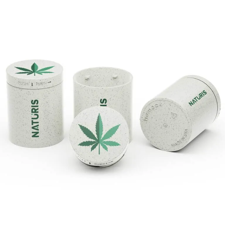 custom hemp jars in bulk 4 oz offwhite biodegradable jars with a logo