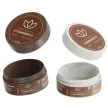 3oz Hemp Plastic Jar – Sustainable Cannabis Packaging 3oz brown and offwhite hemp jars for cannabis flower or infused edibles with custom branding