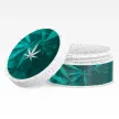 3oz Hemp Plastic Jar – Sustainable Cannabis Packaging 3oz white hemp jars for cannabis flower or infused edibles with custom branding