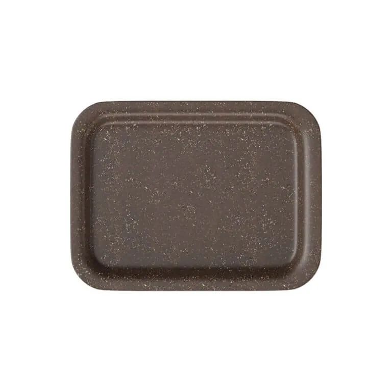 Small Hemp Rolling Tray – Customizable Eco-Friendly Accessory Small brown hemp plastic rolling tray with custom logo branding