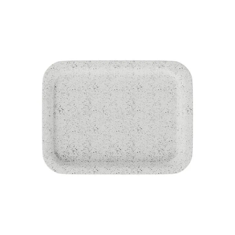 Small Hemp Rolling Tray – Customizable Eco-Friendly Accessory Small white hemp plastic rolling tray with custom logo branding