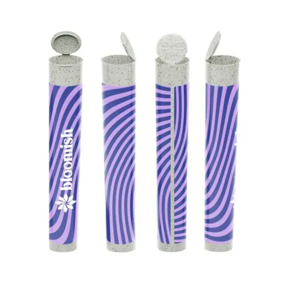 Hemp Plastic Pre-Roll Tubes – Smell-Proof Storage with Custom Print Colorful hemp pre-roll tubes with custom print options