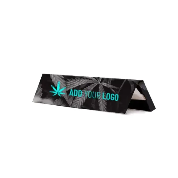 Full Custom King Size Rolling Papers – Hemp, Rice, or Wood Pulp Fully custom king size rolling papers with branded booklet and display box, available in hemp, rice, or wood pulp
