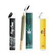 Custom Pre Roll Tubes With Label Print Pre-Roll Joint Tube - Custom plastic white pre roll tube 116mm with label print