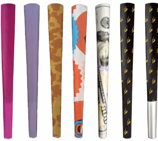 Custom Branded Pre-Rolls with printed papers customizable pre-rolls with different printed papers designs