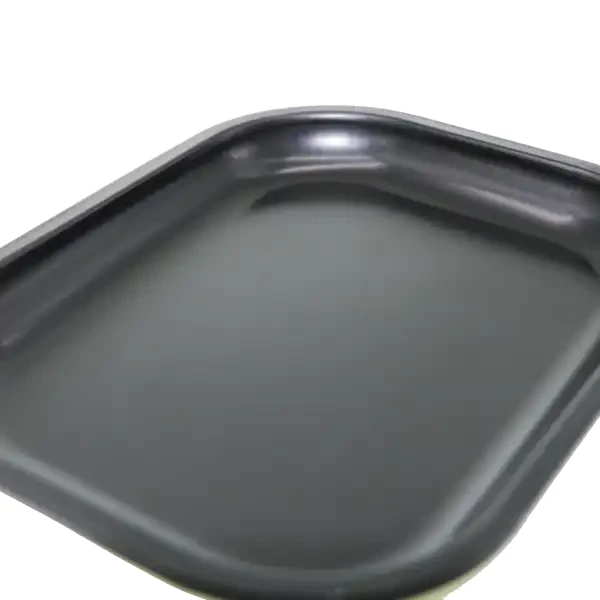 Small Quick Print Metal Rolling Tray – 7.1" x 5.5" Small 7.1" x 5.5" black metal rolling tray with quick full-color logo printing