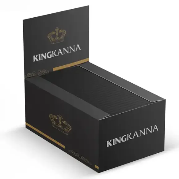 Full Custom King Size Rolling Papers with Tips – Hemp, Rice, or Wood Pulp Full custom king size rolling papers with built-in tips and branded retail box, available in hemp, rice, or wood pulp