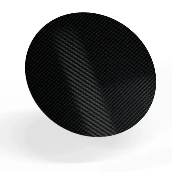 Black Round Dab Mat Full Color Silicone black dab mat 8" circle