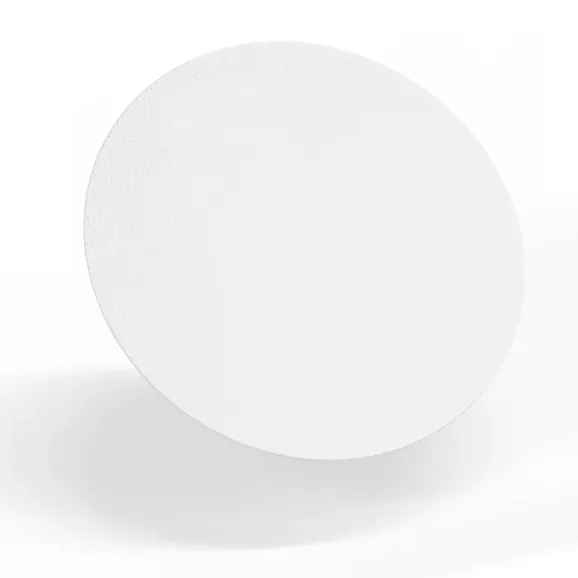 White Round Dab Mat Silicone white dab mat 8"