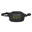 Custom Smell Proof Waist Pack Black Custom black smell proof waist pack