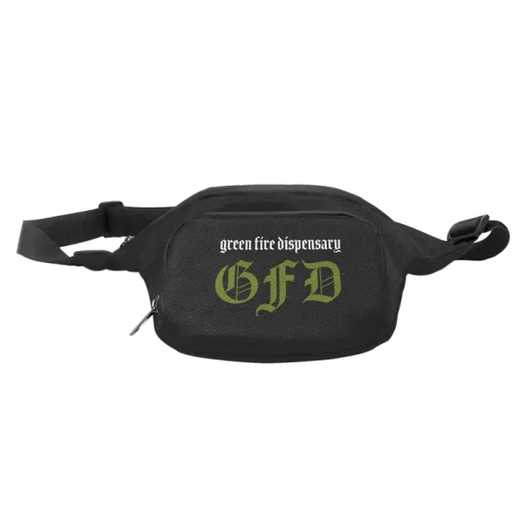 Custom Smell Proof Waist Pack Black Custom black smell proof waist pack