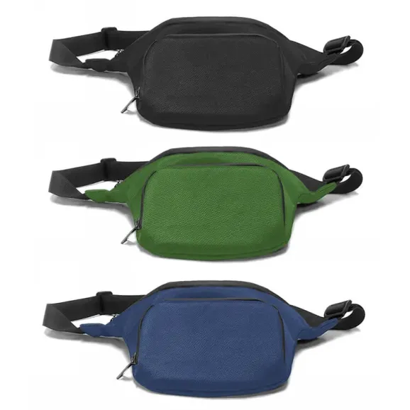 Custom Smell Proof Waist Pack Black, Green and Blue Black, green and blue custom smell proof waist packs